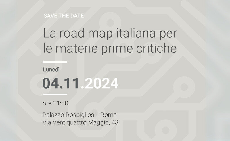 La roadmap italiana per le materie prime critiche