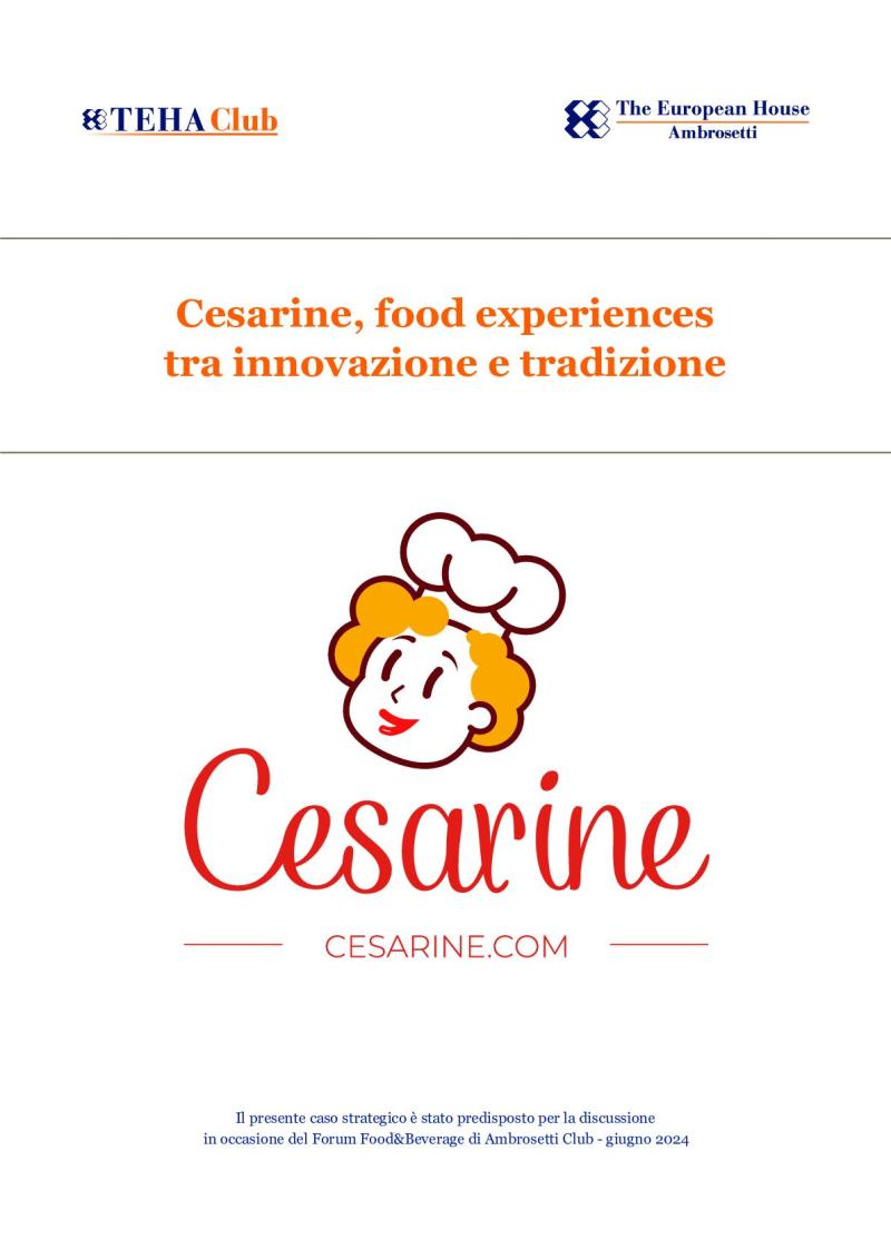Cesarine, food experiences tra tradizione e innovazione