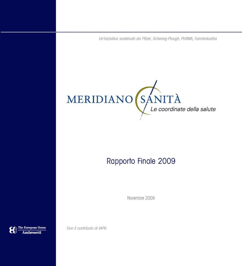 Final Report - Meridiano Sanità 2009