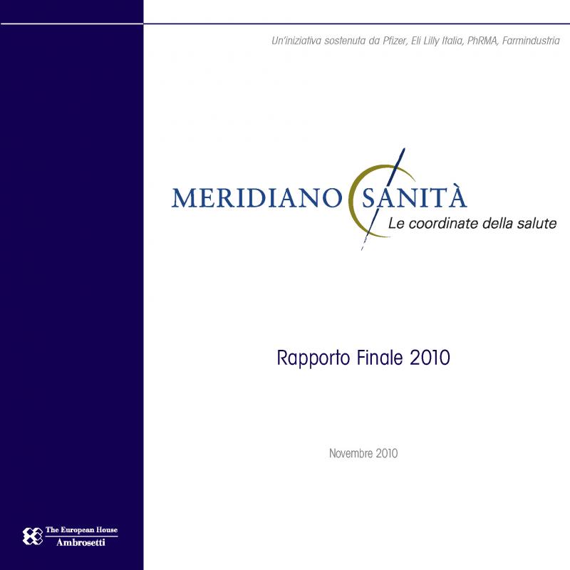 Rapporto - Meridiano Sanità 2010