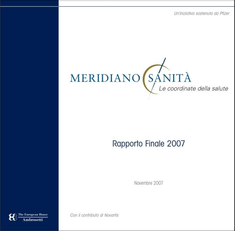 Rapporto - Meridiano Sanità 2007