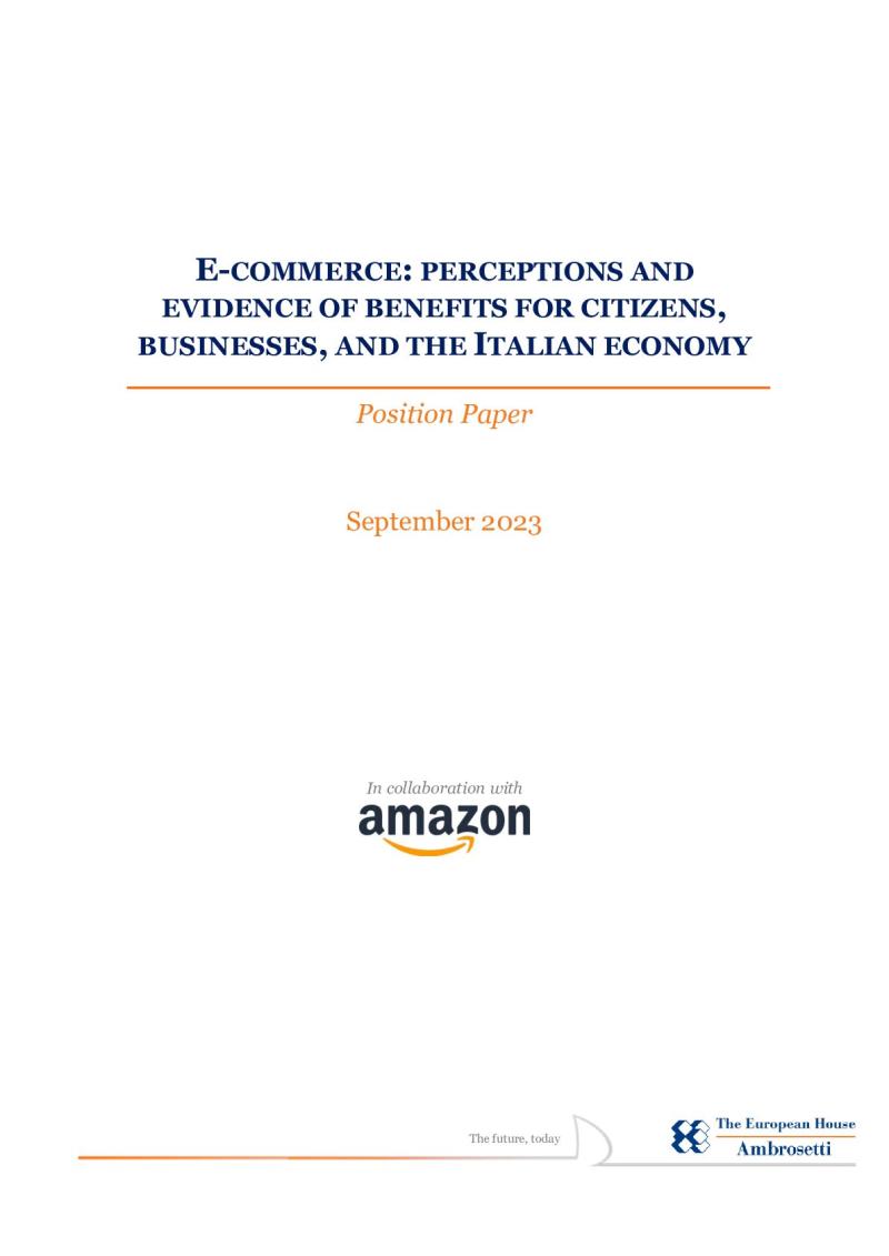 E-commerce: perceptions and data regarding the benefits for the Italian public, businesses and economy