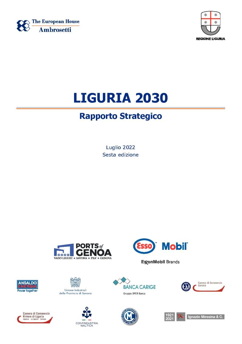Rapporto Strategico Liguria 2030 - Sesta edizione