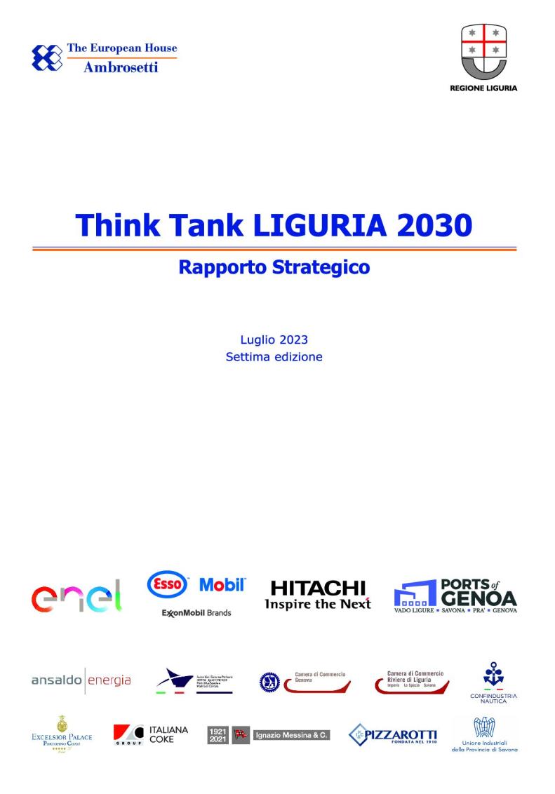 Rapporto Strategico Liguria 2030 - Settima edizione