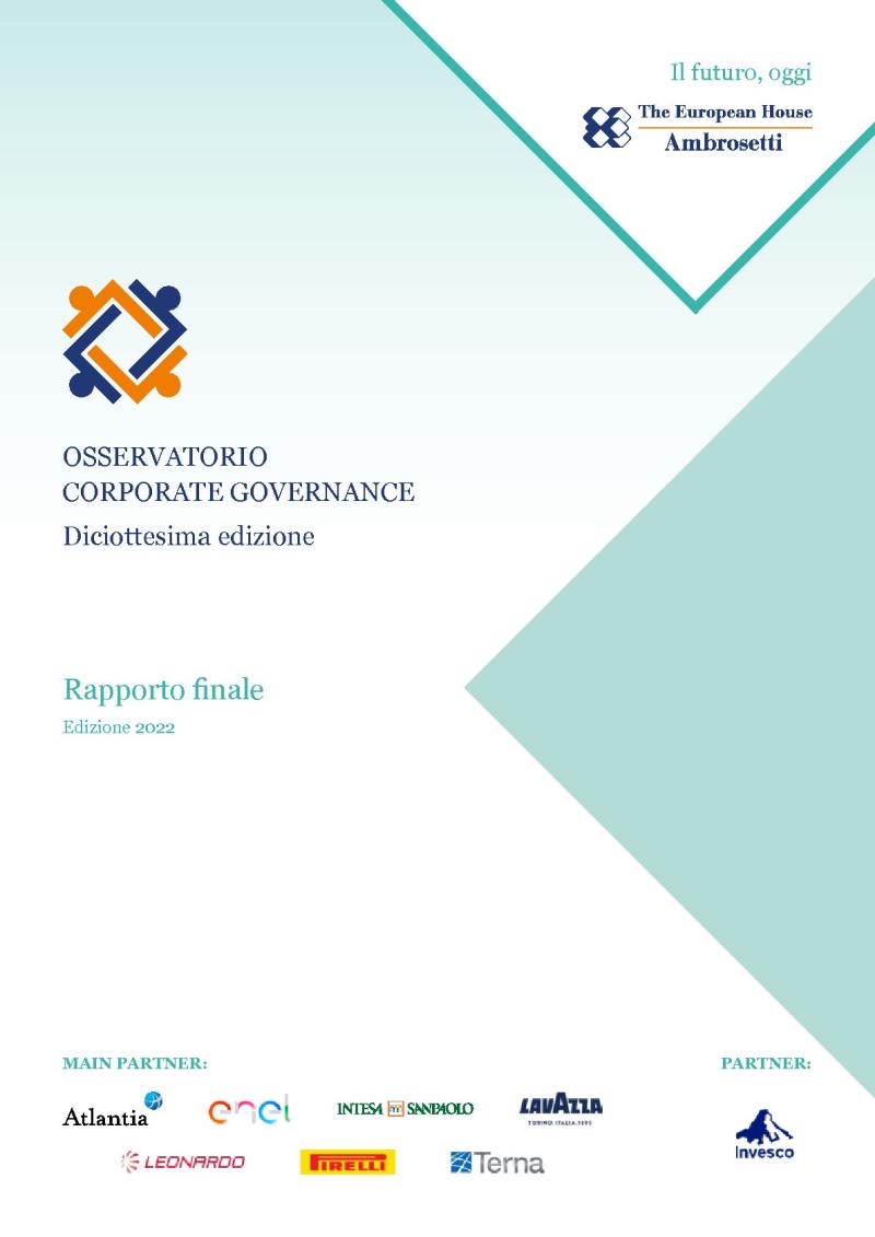 Observatory on the excellence of governance systems in Italy - Report 2022