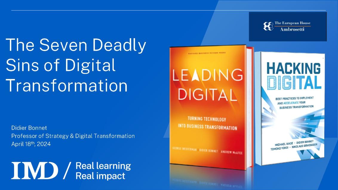 The seven deadly sins of digital transformation